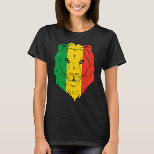 Jamaica Lion Jamaican Flag Caribbean Holiday Regga T-Shirt