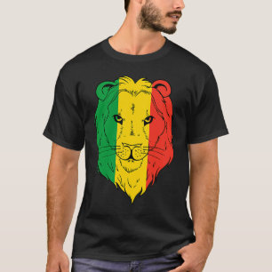 Jamaica Lion Jamaican Flag Caribbean Holiday Regga T-Shirt