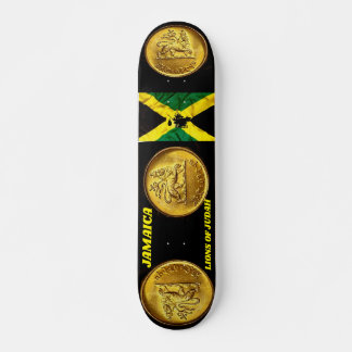 JAMAICA  LIONS OF JUDAH  7 3/4" Skateboard Deck