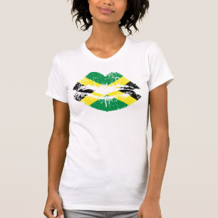 Jamaica lips tank top design for women.