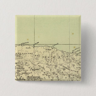 Jamaica Lithographed Map 2 Inch Square Button