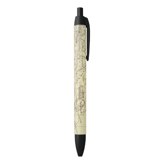 Jamaica Lithographed Map Black Ink Pen (Bottom (Vertical))