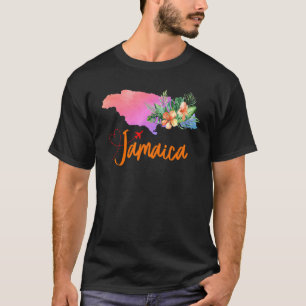 Jamaica Map Matching Vacation Family Girls trip T-Shirt