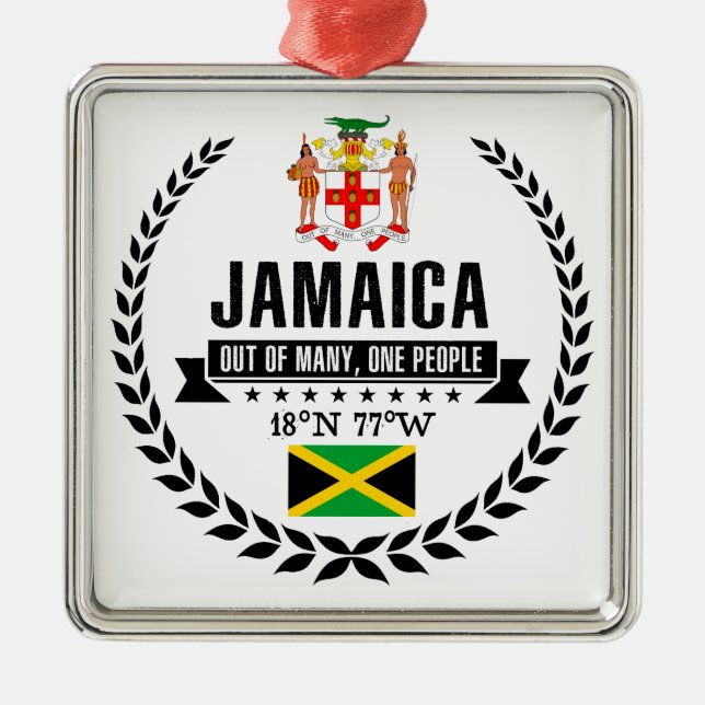 Jamaica Metal Ornament (Front)