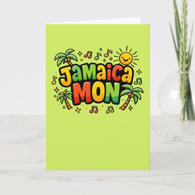 jamaica mon colourful card (Front)