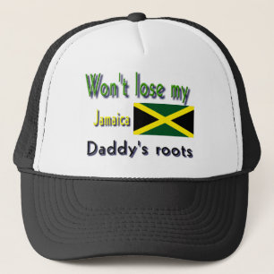Jamaica my daddy's roots trucker hat