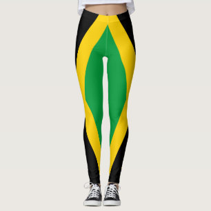 Jamaica National Flag Patriotic  Leggings