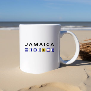Jamaica Nautical Maritime Sailing Flags Coffee Mug