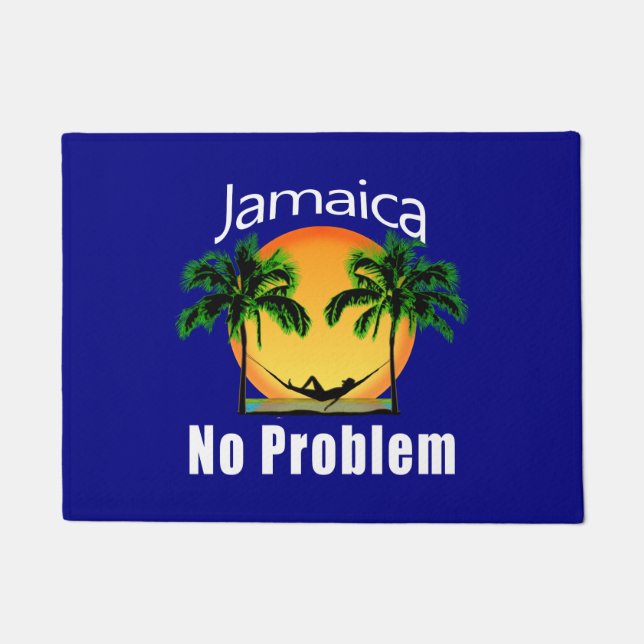 Jamaica No Problem Doormat (Front)