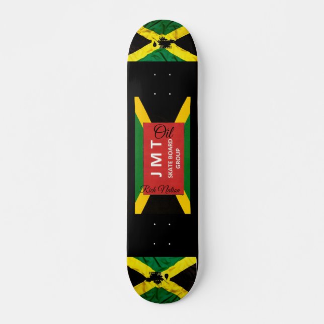 JAMAICA  OIL RICH NATION 7 3/4" Skateboard Deck (Front)