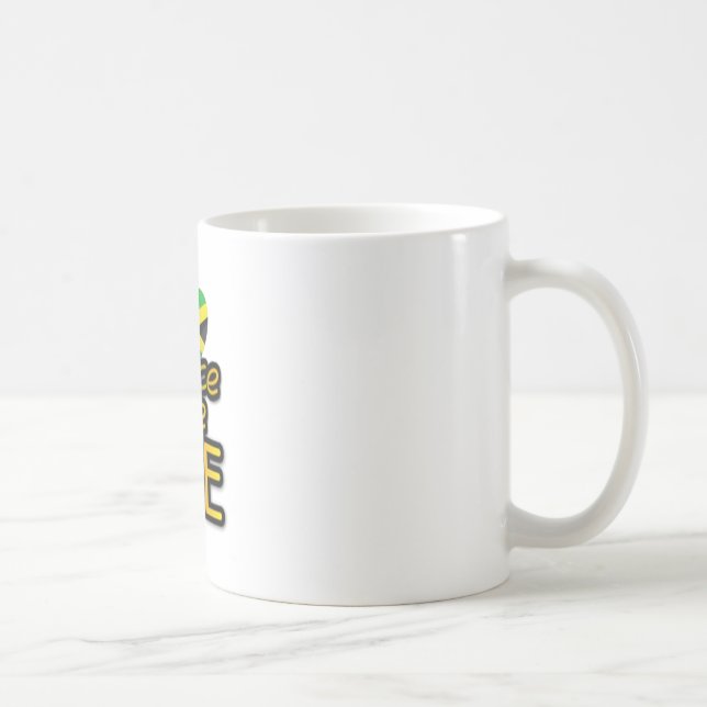Jamaica peace love irie coffee mug (Right)