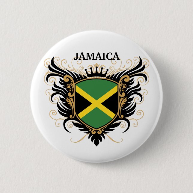 Jamaica [personalize] 2 inch round button (Front)
