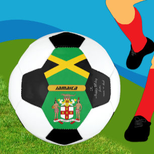 Jamaica Personalized, Flag, Photo Soccer Ball