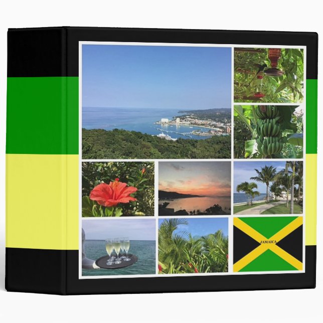 Jamaica Photo Collage Binder (Front/Spine)
