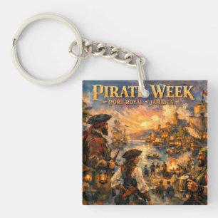Jamaica pirate week port royal keychain