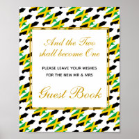 JAMAICA Please Sign Our Guest Book Wedding Poster