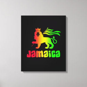 Jamaica Rasta Lion  Canvas Print