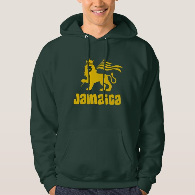 Jamaica Rasta Lion  Hoodie (Front)
