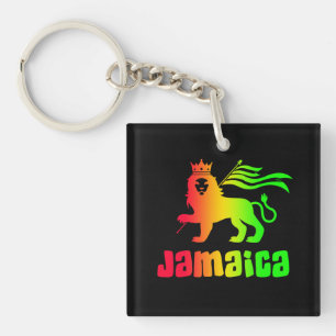Jamaica Rasta Lion Keychain
