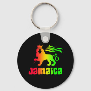Jamaica Rasta Lion Keychain