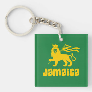 Jamaica Rasta Lion Keychain