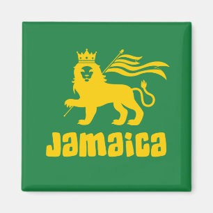 Jamaica Rasta Lion   Magnet