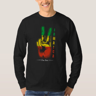 Jamaica Rasta Pride Love Peace Rastafarian  Caribb T-Shirt