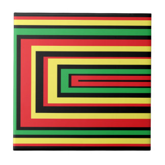 JAMAICA rasta roots colours Tile