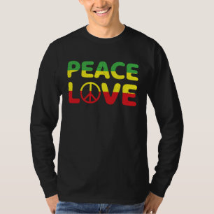 Jamaica Reggae Music Rasta Pride Peace Love 2 T-Shirt