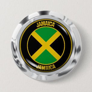 Jamaica Round Emblem 3 Inch Round Button
