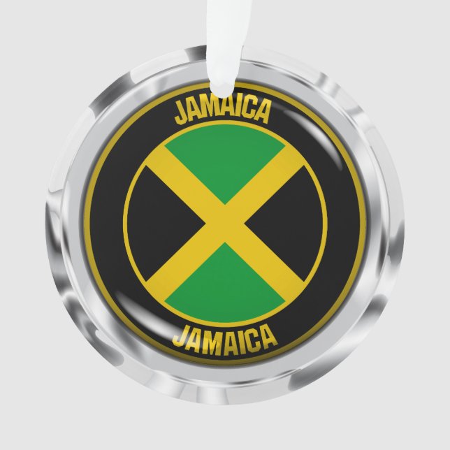 Jamaica Round Emblem Ornament (Front)