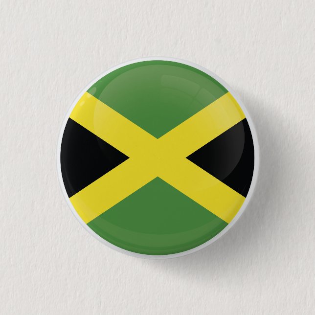 Jamaica  Round Icon Flag 1 Inch Round Button (Front)