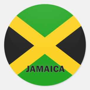 Jamaica Roundel quality Flag Classic Round Sticker