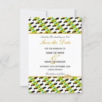 JAMAICA Save Date Wedding Celebration Invitation