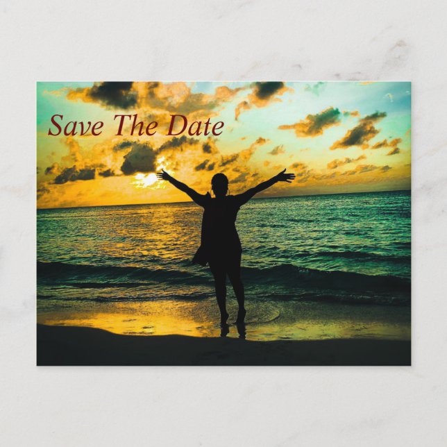 Jamaica Save The Date Invitation (Front)