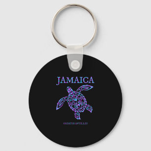 Jamaica Sea Turtle Jamaican Womens Girls Vacation Keychain