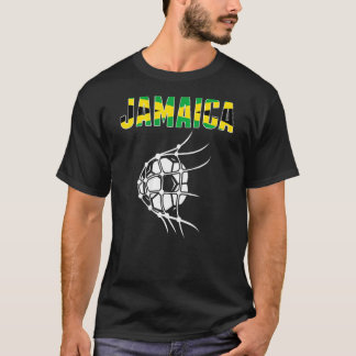 Jamaica Soccer Ball In Net  Support Jamaican Footb T-Shirt