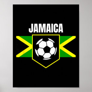 Jamaica Soccer Futbol Kid  Poster