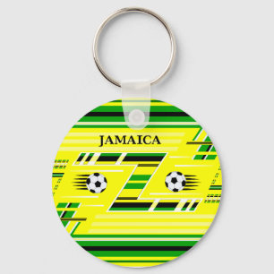 Jamaica Soccer Keychain
