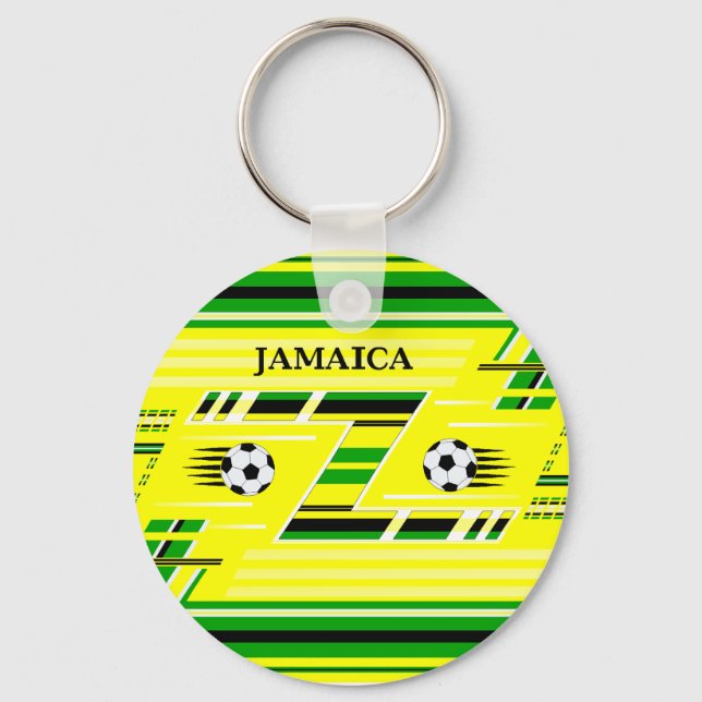 Jamaica Soccer Keychain (Front)