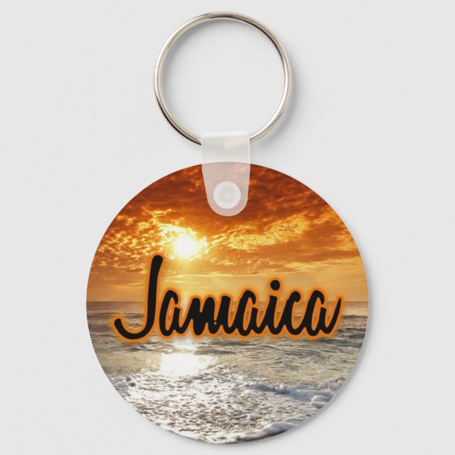 Jamaica sunset keychain (Front)