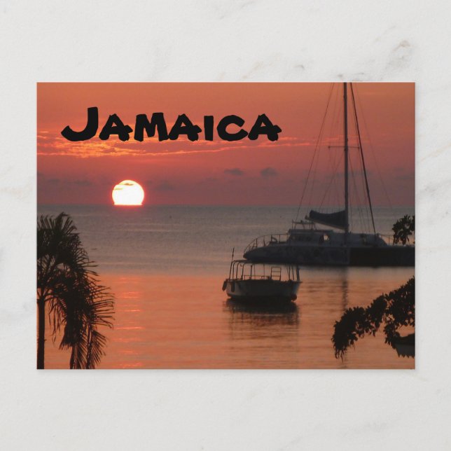 Jamaica Sunset Postcard (Front)