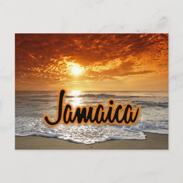 Jamaica sunset postcard (Front)