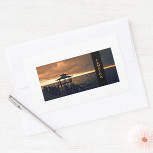 Jamaica Sunset scenic Sticker
