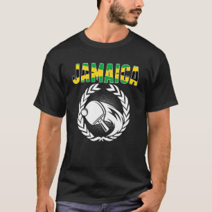 Jamaica Table Tennis   Jamaican Ping Pong Supporte T-Shirt
