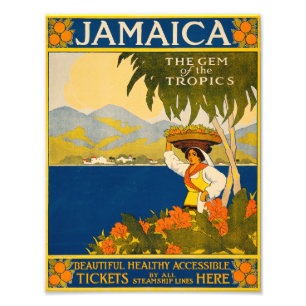 Jamaica, the gem of the tropics photo print
