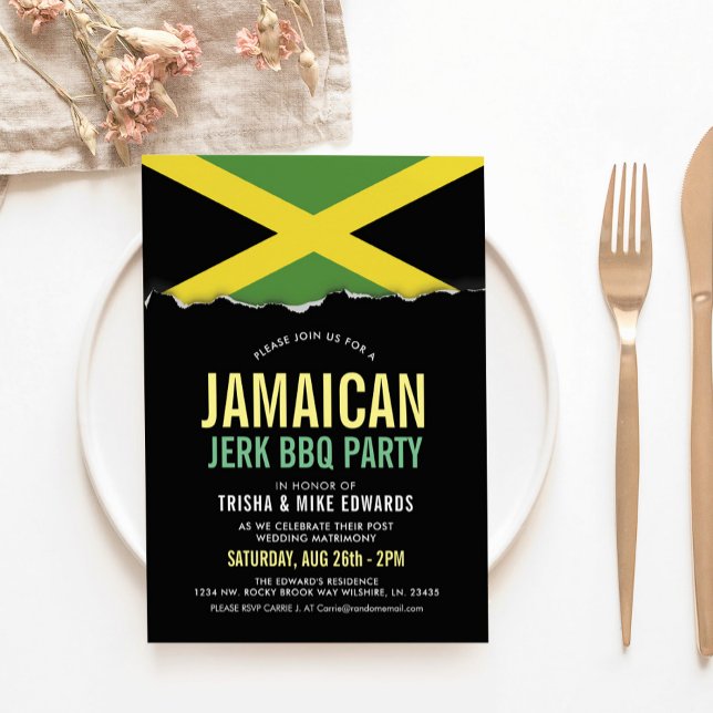 Jamaica Themed Cuisine | Party Flag Invite (Creator Uploaded)