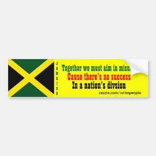 Jamaica togetherness bumper stickers