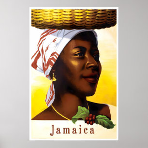 Jamaica Travel Poster Vintage Jamaican Art Travel