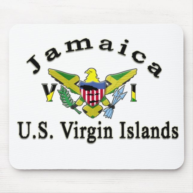 Jamaica / US Virgin Islands Mouse Pad (Front)